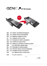 Notice Genie GT 06 COMBO Cortador de papel