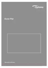 Notice OPTOMA N3981K Moniteur