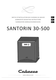 Notice CABASSE SANTORIN 30-500 Subwoofer