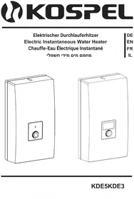 Notice KOSPEL KDE3-09 Boiler