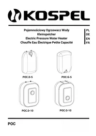 Notice KOSPEL POC.G-10 Chaudière