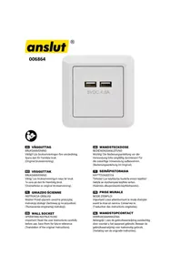 Notice Anslut 006864 Prise murale