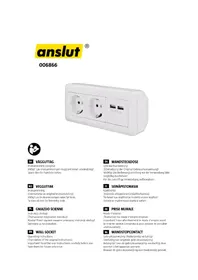 Notice Anslut 006866 Prise murale