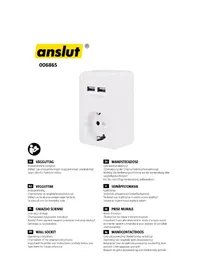 Notice Anslut 006865 Prise murale