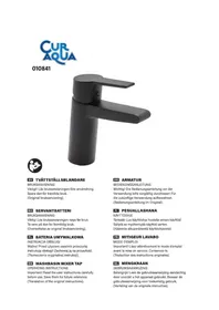 Notice CurAqua 010841 Robinet