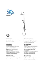 Notice CurAqua 003836 Système de douche