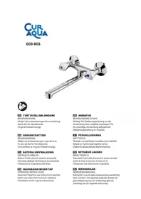 Notice CurAqua 003805 Robinet