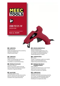 Notice Meec Tools 014405 Pistolet à colle