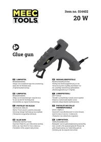 Notice Meec Tools 014402 Pistolet à colle