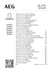 Notice AEG DFH8661B Campana extractora