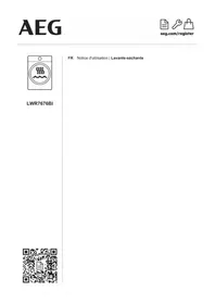 Notice AEG LWR7676BI Lave-linge