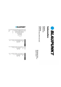 Notice BLAUPUNKT BPW-HX120D Enceinte