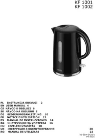 Notice AMICA KF 1001 Bouilloire