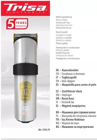 Notice TRISA GOLD CUT 1723.75 Kosiarka