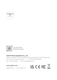 Notice GODOX LUX CADET Flash