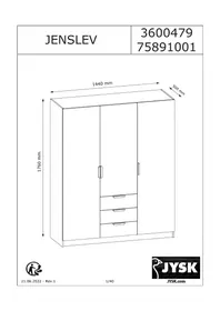 Notice JYSK JENSLEV 145X176 Non catégorisé