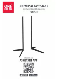 Notice ONE FOR ALL WM7610 TV Stand