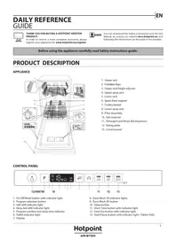 Notice HOTPOINT HSIO 3T235 WCE посудомоечные машины