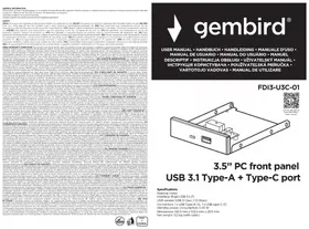 Gembird FDI3-U3C-01 - USB hub