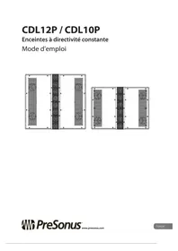 Notice PRESONUS CDL10P Haut-parleur