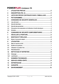 Notice PowerPlus POWE80040 Pistolet thermique