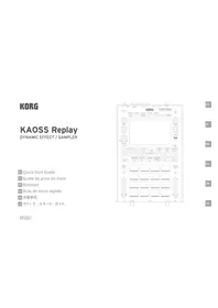 Notice KORG KAOSS REPLAY Equipement DJ