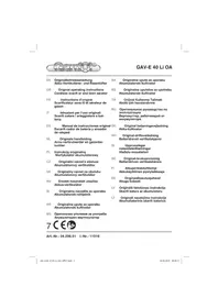 Notice Gardol GAV-E 40 LI OA Ukategorisert