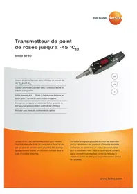 Notice Testo 6743 équipements de mesure