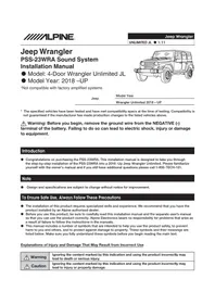 Notice ALPINE PSS-23WRA2 Haut-parleur