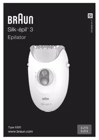 Notice BRAUN SILK-éPIL 3-273 Epilateur