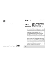 Notice SONY ALPHA A7C II Cámara