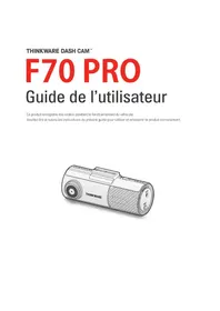 Notice Thinkware F70 PRO Dashcam