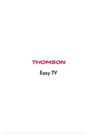 Notice THOMSON EASY TV Télévision