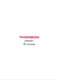 Notice THOMSON 50UA5S13 Télévision