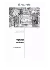 Notice BRANDT BFD8580NX Réfrigérateur