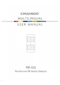 Notice Chuango PIR-910 Détecteur de mouvements
