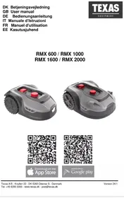 Notice Texas RMX600 Tondeuse robotique