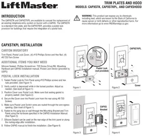 Notice LIFT-MASTER CAPXSHOOD Prise téléphone