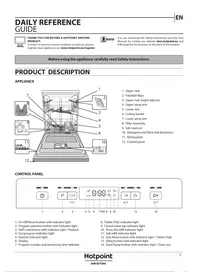 Notice HOTPOINT HFC 3B19 X Bulaşık makineleri