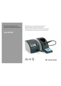 Notice Ersa RDS 80 Machine de soudure