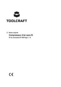 Notice Toolcraft AP-1200/TAWB-20 Compresseur