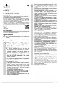 Notice Toolcraft AP-1000 Batterie