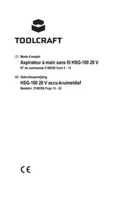 Notice Toolcraft HSG-100 Stofzuiger