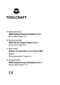 Notice Toolcraft ZD-8922 SE Lasapparaat