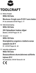 Notice Toolcraft WSS-100 Vermaler