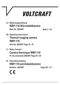 Notice VOLTCRAFT WBP-110 Wärmekamera
