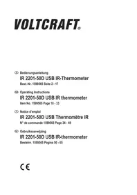 Notice VOLTCRAFT IR 2201-50D Thermometer