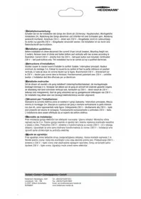 Notice Heidemann CERES Sonnette de portes