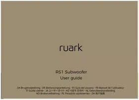 Notice Ruark Audio RS1 Caisson de basses