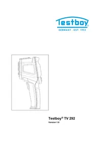 Notice Testboy TV 292 équipements de mesure